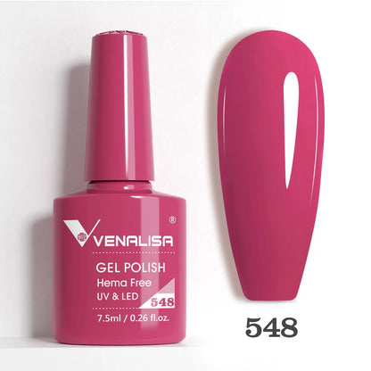 Venalisa VIP5 Nail Gel Polish HEMA/TPO FREE Full Coverage Beautiful Semi Permanent Soak Off UV LED Gel Nail Polish Gel Lacquer