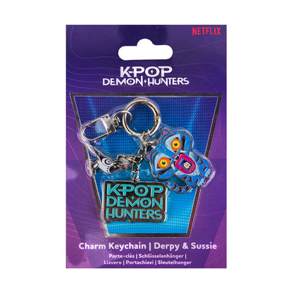 1PC Kpop Demon Hunters Officially Licensed 3D Figurine Bag Clip Anime Figure Keychain Collector Kering Backpack Decor Gift
