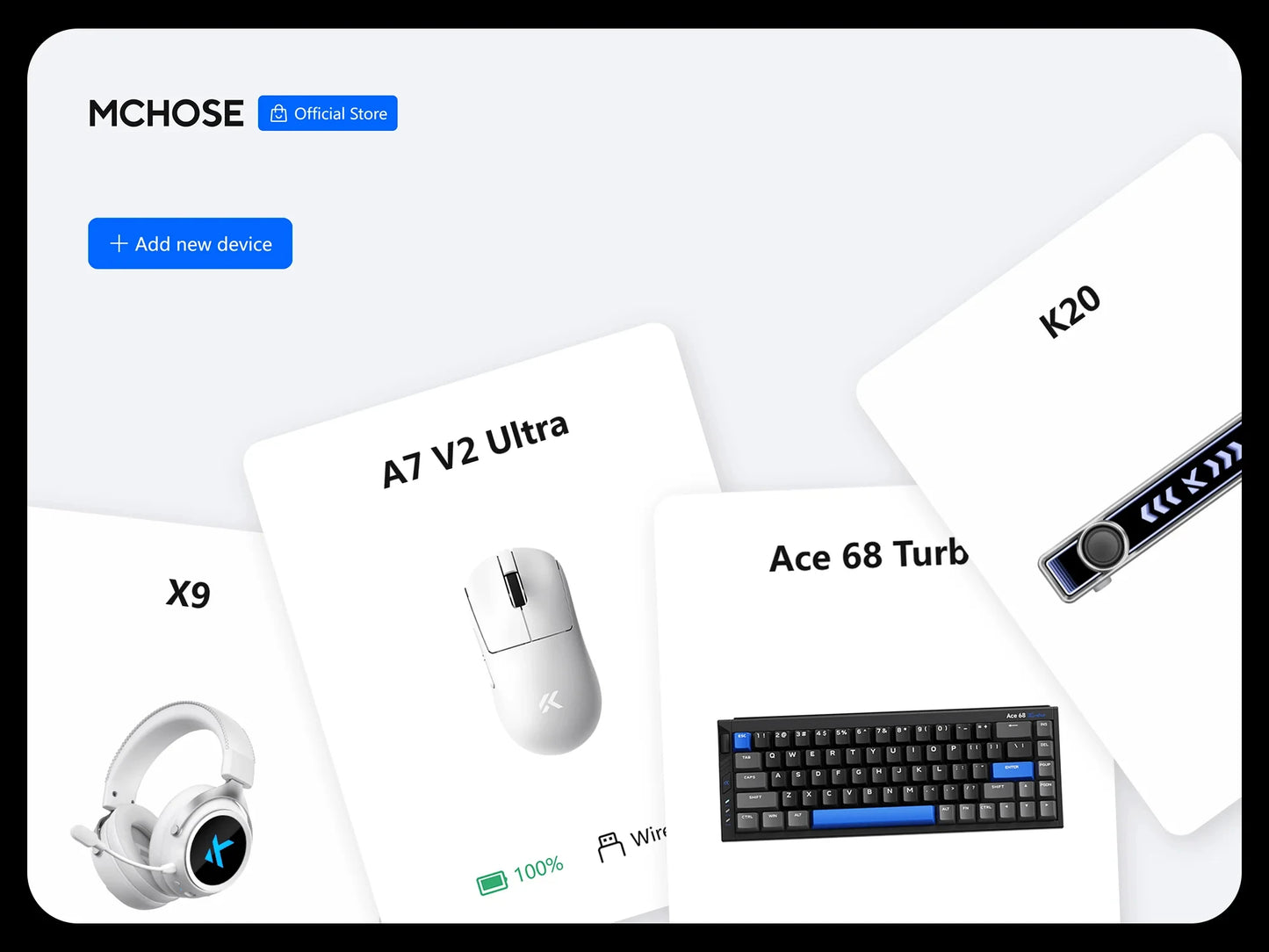 MCHOSE Ace68 Turbo 16k wired Magnetic Switch Keyboard Aluminium Alloy 0.001mm E-Sports Ergonomics Low Delay Gamer Keyboards
