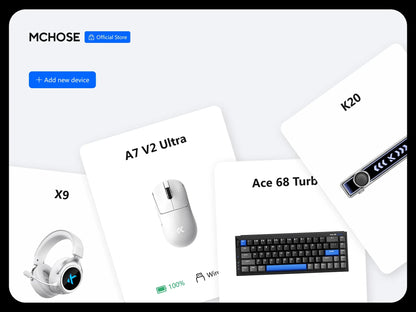 MCHOSE Ace68 Turbo 16k wired Magnetic Switch Keyboard Aluminium Alloy 0.001mm E-Sports Ergonomics Low Delay Gamer Keyboards