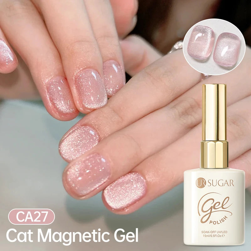 UR SUGAR 15ml Cat Magnetic Gel Nail Polish 30 Colors Semi Permanent Magnetic Gel UV/LED Soak Off Painting Vanrish Design