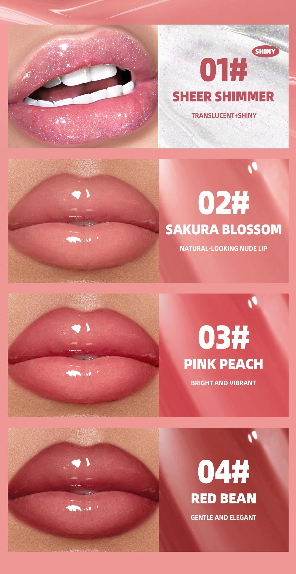 Pearl Glitter Lip Gloss.