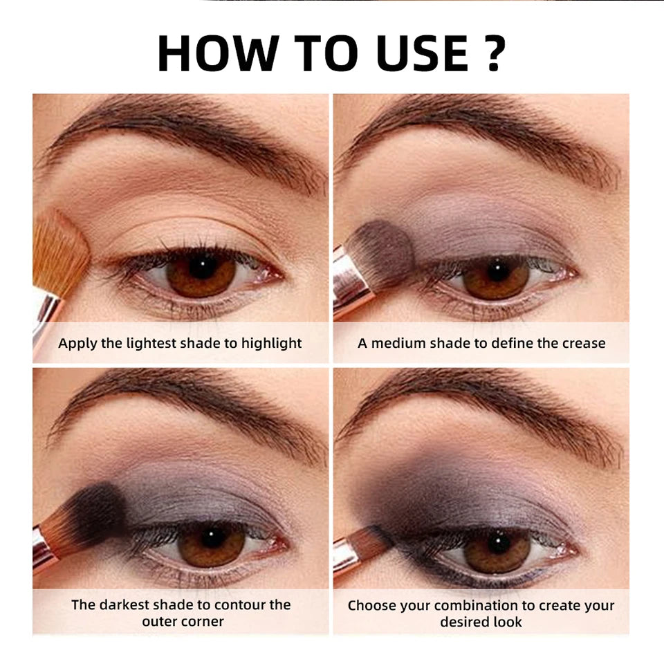 Lakerain Eyeshadow Palette Long-Lasting Eye Makeup Rich Pigment Neutral Shades Blendable Color Matte Nudes Eyeshadow Palette