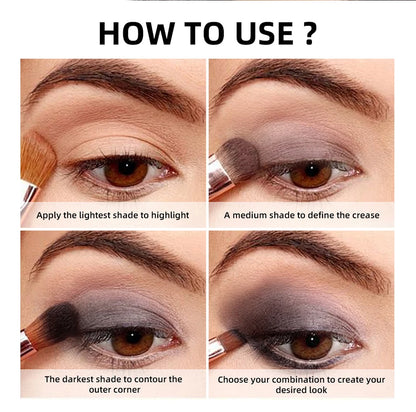Lakerain Eyeshadow Palette Long-Lasting Eye Makeup Rich Pigment Neutral Shades Blendable Color Matte Nudes Eyeshadow Palette