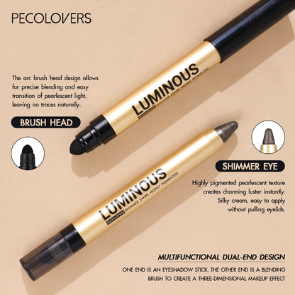 1PC Stunning Multi-color Eye Shadow Sticks - Long-lasting, Waterproof, Easy To Apply, Anti-smudge, Pearlescent Glitter Finish
