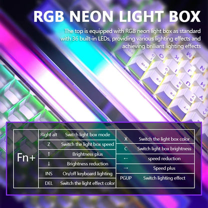 AULA HERO84 HE Wired Mechanical Keyboard RGB Music Rhythm 8K Return Rate Keyboard Magnetic Switch Computer Accessorie for Gamer