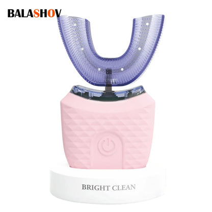 Electric Toothbrush for Adult Automatic USB Charge U-Shaped Toothbrush 360 Degrees Intelligent Rechargeable Toothbrus