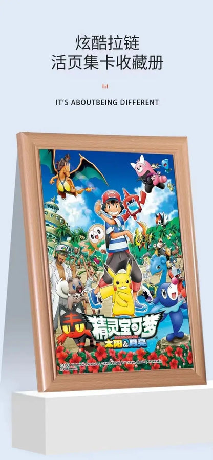 Pikachu Cartoon Anime Battle Card Booklet Zipper