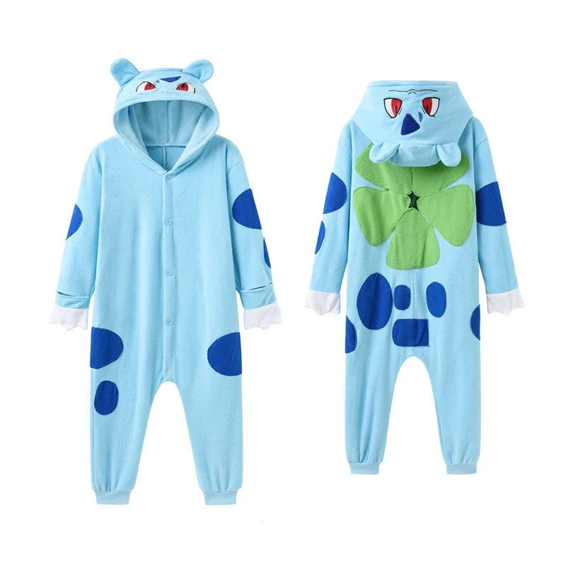 Cartoon Kigurumi Dragon Onesie Boys Halloween Festival Party Cosplay Costume Kids Pajama Children Charizard One Piece Outfit