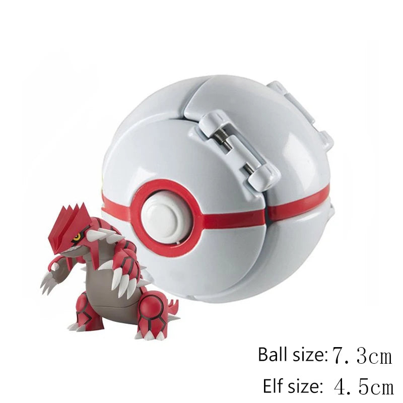 25 Styles Pokeball Figure Anime Figure Pokemon Elf Ball Toy Action Model Pikachu Mewtwo Charmander Kids Birthday Gifts Toys