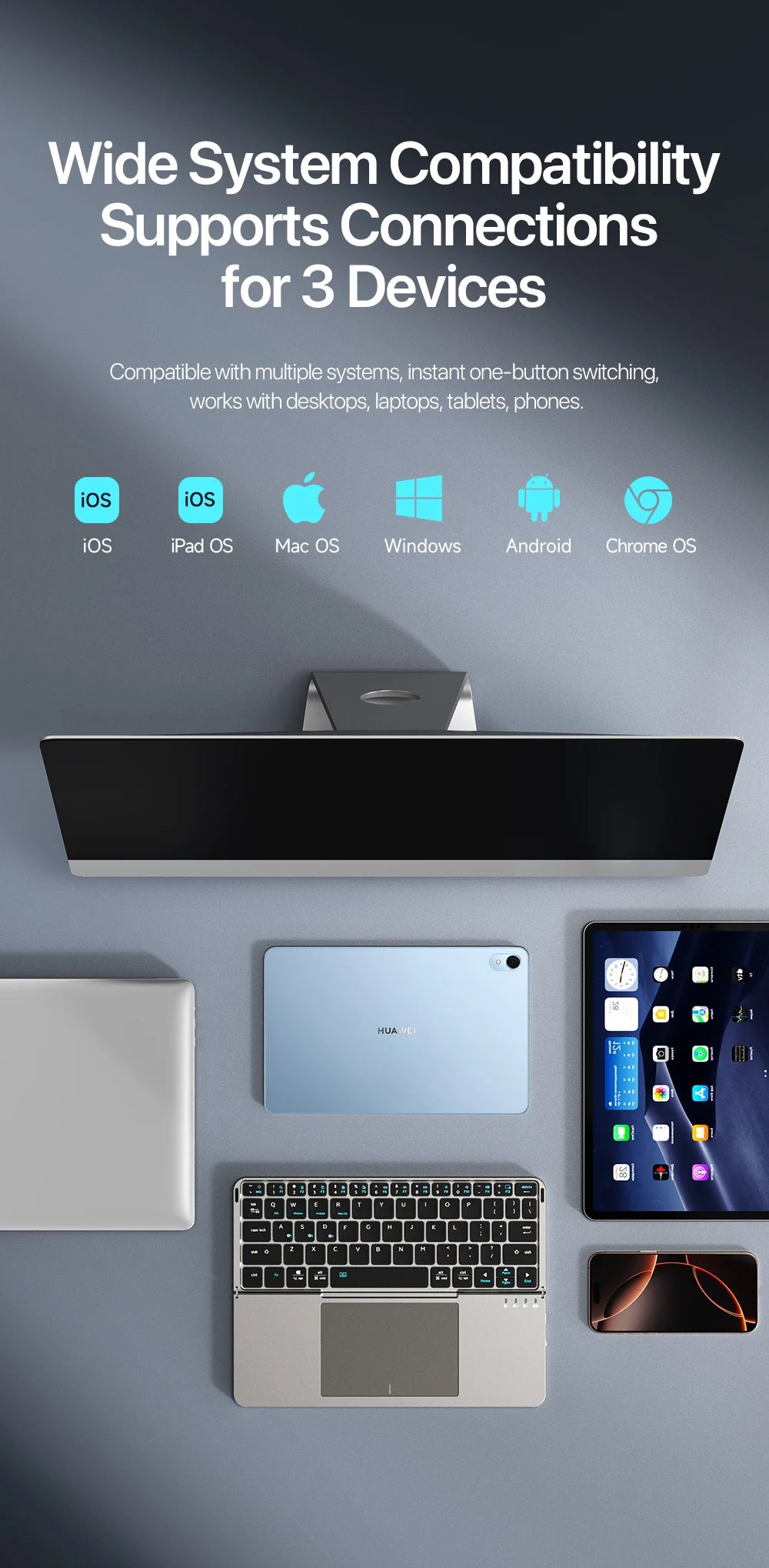 TouchFold Wireless Keyboard