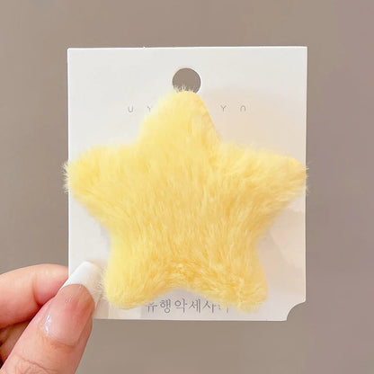 Plush Y2K Star Hair Clip.