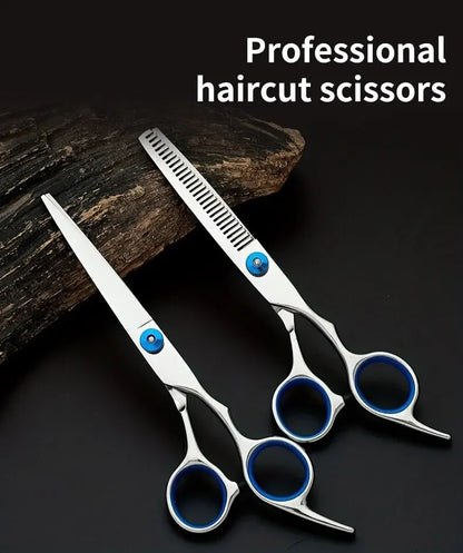 Professional Hairdressing Scissors Stainless Steel Cutting Thinning Barber Shear for Home Salon Use