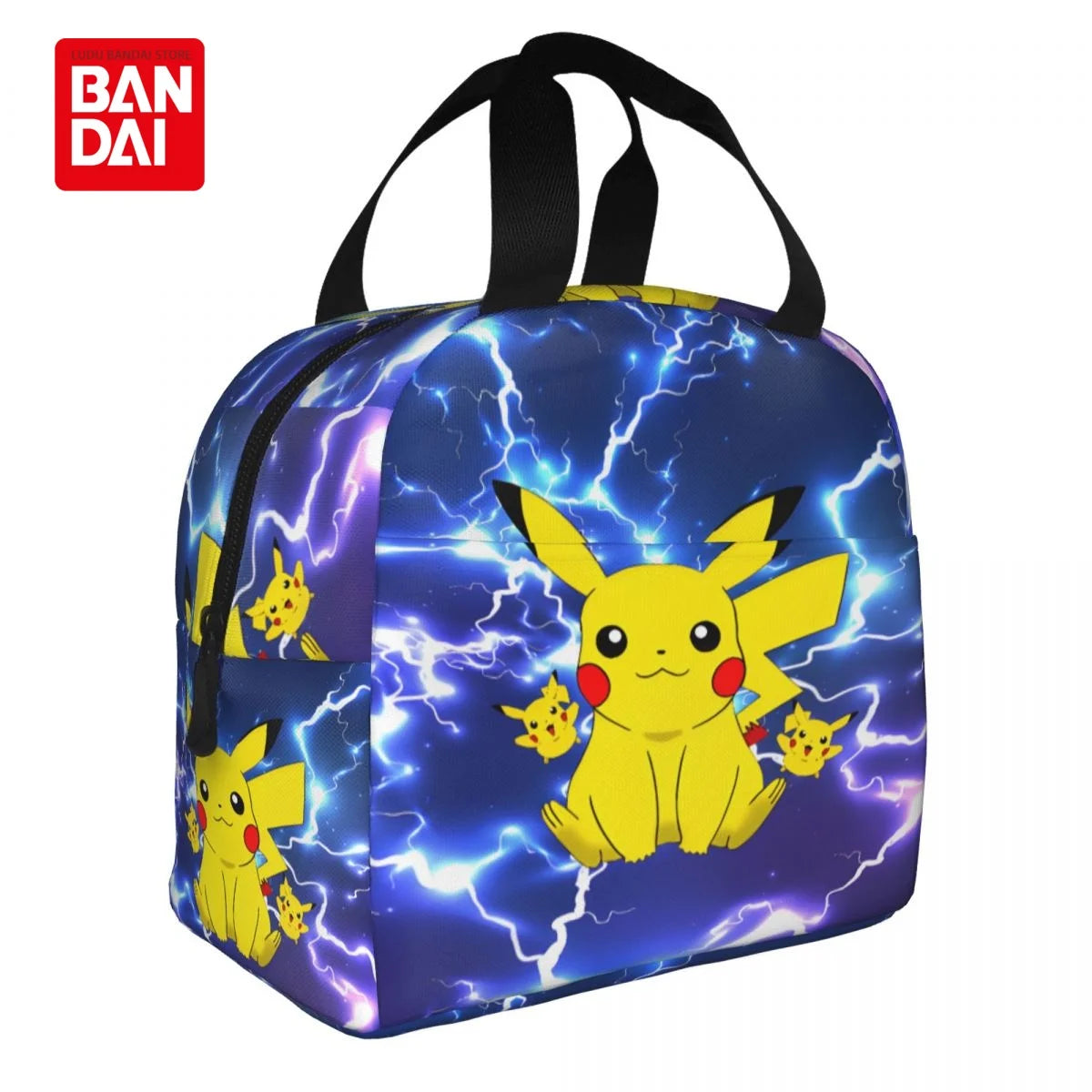 Bandai Japan Anime Pokemon Lunch Bag for School Kids Office Pikachu Sac Lunch Portable Thermal Cooler Lunch Box Handbag Gift