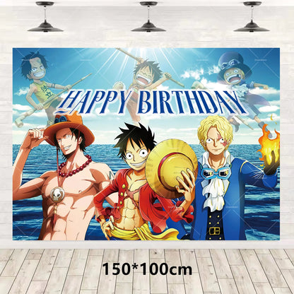 One Piece Luffy Foil & Latex Birthday Balloon Set 🎉🏴‍☠️
