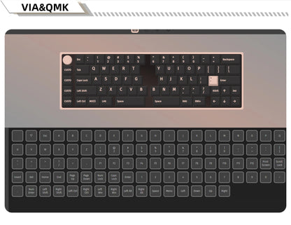 ZUOYA GMK70 VIA/Qmk separate Gaming Mechanical Keyboard kit  Wired Wireless Bluetooth Hot Swappable Gasket Customized Split