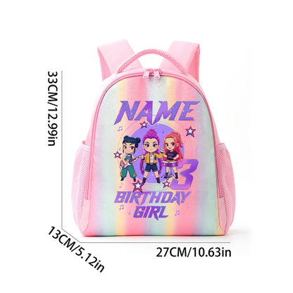 Backpack Rainbow Colors Student Backpackg KPOP Anime Tiger Schoolbag Holiday Gifts