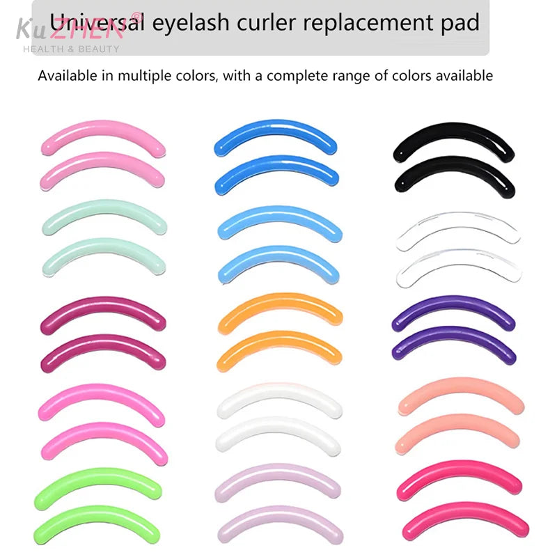 Colored Eyelashes Curler Replace Rubber 30pcs/box Black White Blue Elastic Eyelash Curler Replacement Rubber Strips Accessories