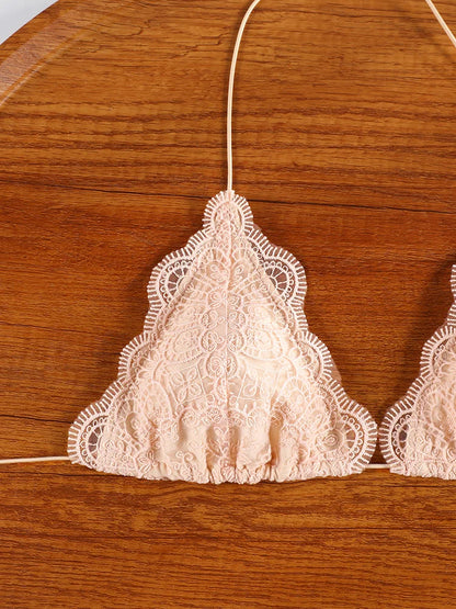 Sexy Triangle Lace Bikini Sets Micro Thongs Swimsuit Women Bathing Suit Biquini Bandage Beachwear Print Swimwear Thong Bikini