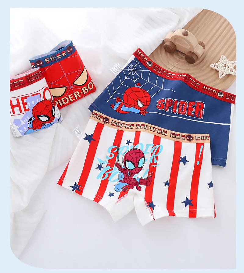 4pcs Pokemon Boys Boxer Underpants Cotton Anime U Pouch Bulge Underwear Cartoon Shorts Kids Cute Breathable Boxer Pants 2-12Y