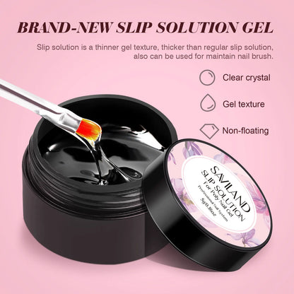SAVILAND Poly Gel Nail Kit with UV Lamp Starter Set Fast Cure No Lifting Purple Pink Gel with Nail Tips for Beginners Home Salon
