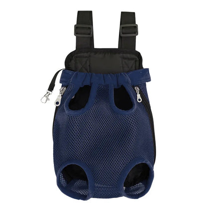 Pet Outdoor Backpack Dog carriers backpack on the chest Portable breathable folding backpack with mesh dog walking chest bag