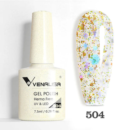 Venalisa VIP5 Nail Gel Polish HEMA/TPO FREE Full Coverage Beautiful Semi Permanent Soak Off UV LED Gel Nail Polish Gel Lacquer