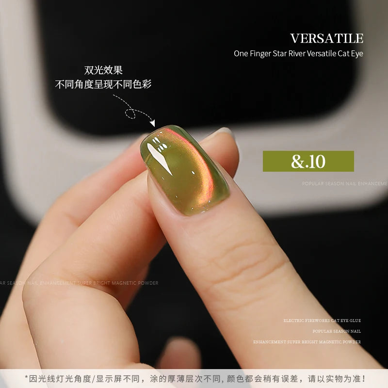 36color/set Star River Cat Eye Gel Nails Polish 15ml Magnetic Gel Glass Beads Semi Permanent Soak Off UV Nail Gel For Nail Salon