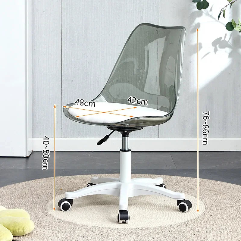 Transparent Swivel Office Chair