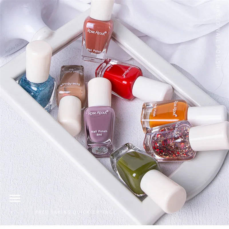 40 Colors Water-Based Nail Polish