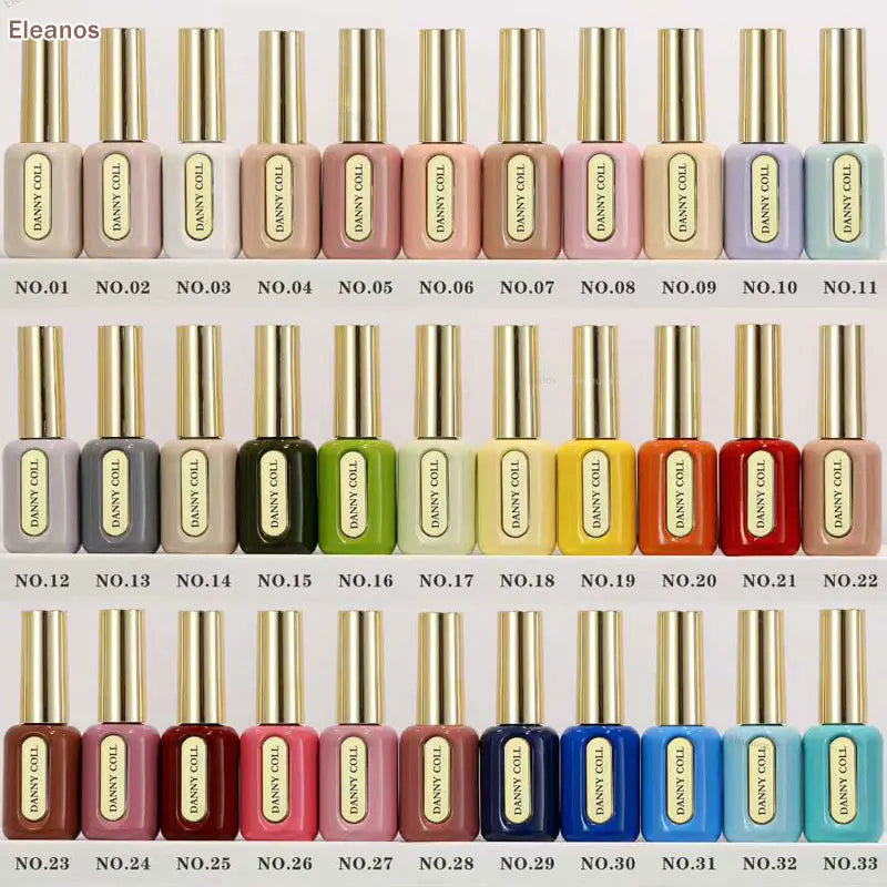 Eleanos 64 Colors HEMA TPO Free Gel Nail Polish With Color Chart 15ml Semi-permanent Nail Polish For Manicure Nail Salon UV Gel