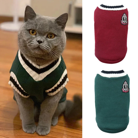 Pet Sweater for Cats & Small Dogs 🎄🐾