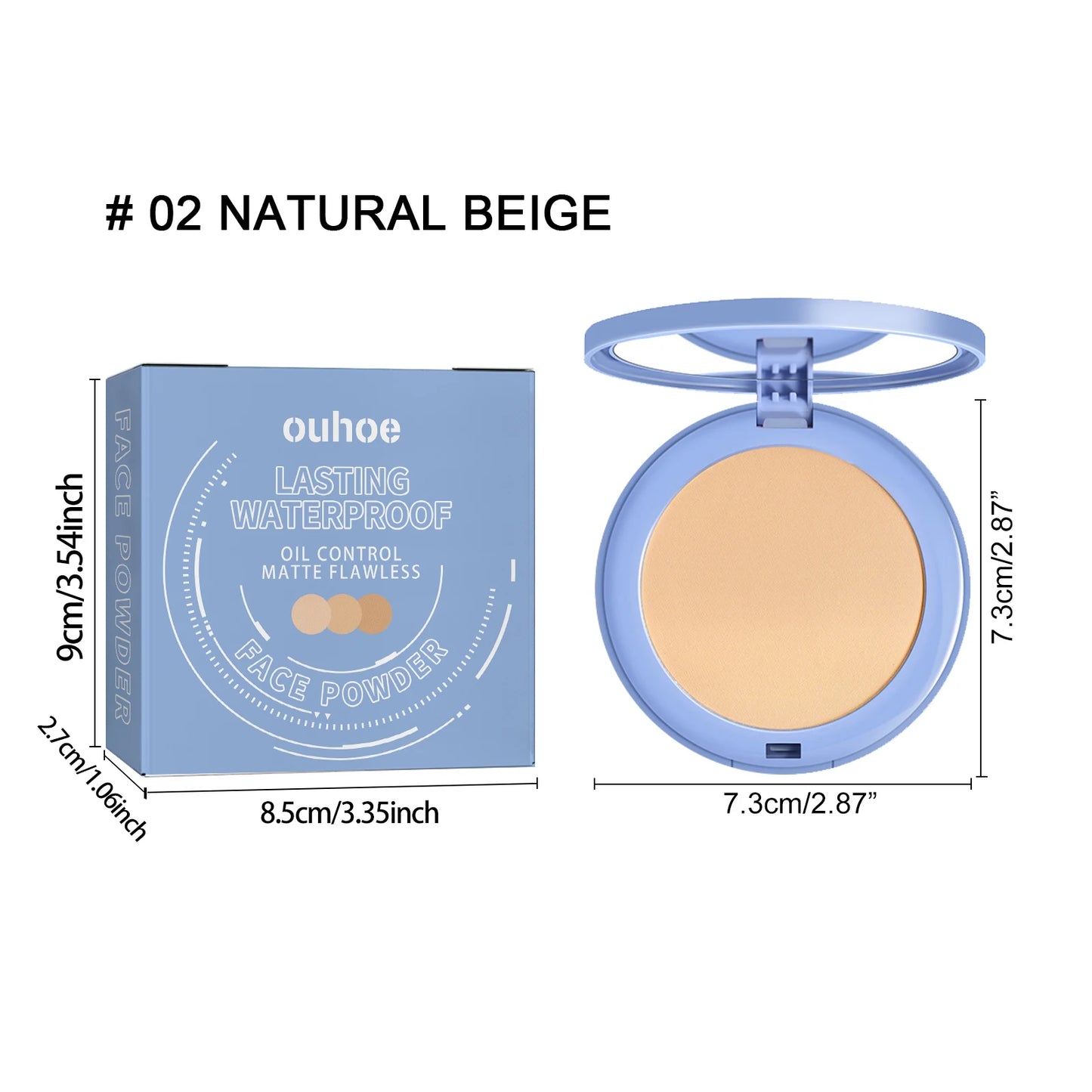 Matte Face Setting Powder Oil Control Waterproof Pore Blurring Makeup Finish  Full Coverage Loose Powder for Oily Skin