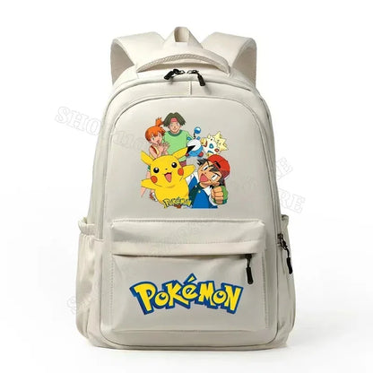 2026 Pokemon Pikachu School Bag Cartoon Anime Boys Girls Knapsack Teenager Backpack Student BookBag Rucksack Birthday Gift