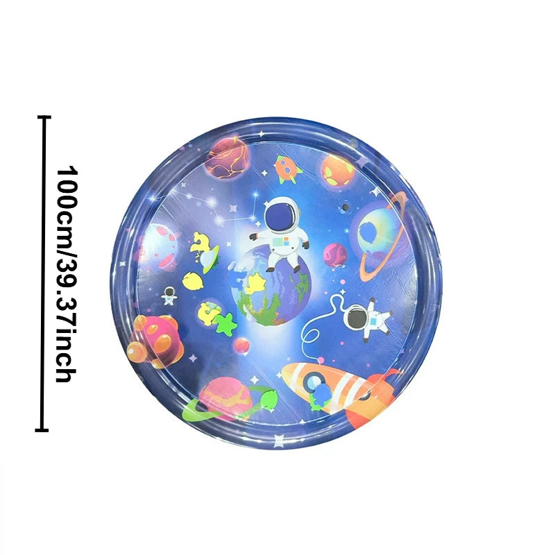 Thickened Large Square Scratch-Resistant Pet Inflatable Water Bed Toy, Pet Interaction Cooling, water spraying, and ice cooling