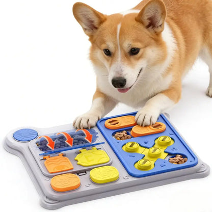 This new interactive dog puzzle toy doubles as a pet treat dispenser. Perfect for IQ training of small and medium-sized dogs