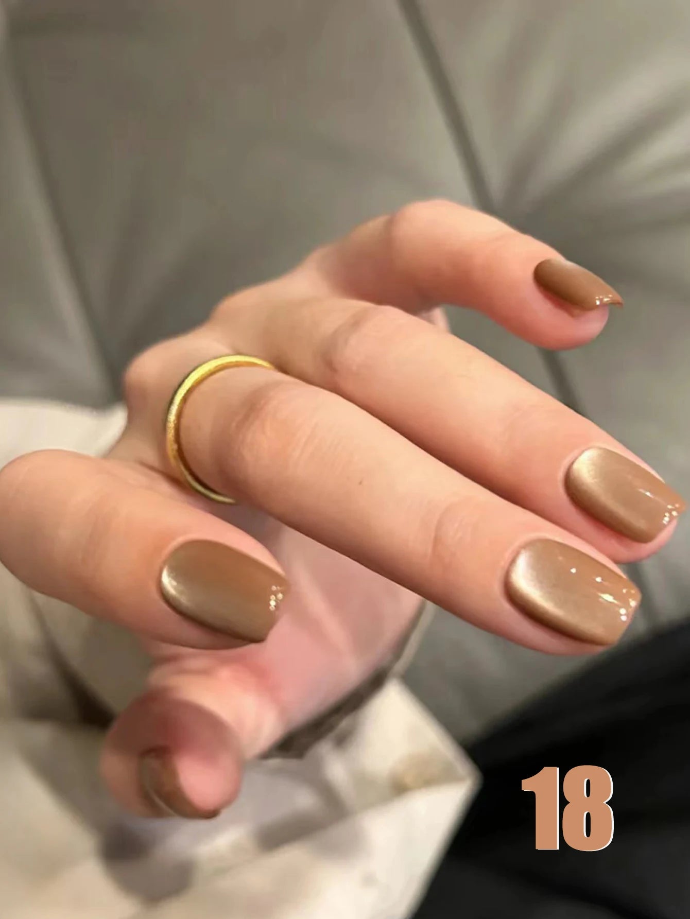 MIANEL 12ML Glass Bead Cat Eye Gel Nail Polish Flash White Spar Nude Color Magnetic Nail Polish White Nails Summer Nails 1-12pcs