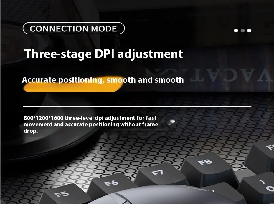 Mechanical Gear Wireless Bluetooth Dual-mode Silent E-sports Gaming Mouse with Type-C Charging