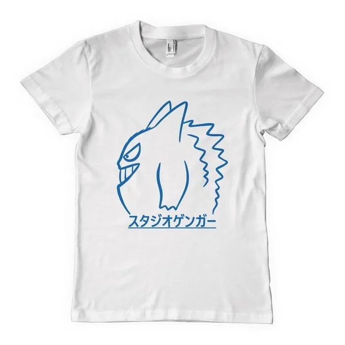 2025 Summer Pokémon Anime Gengar Kaiju 100% Pure Cotton Printed T-shirt Men Harajuku Loose Casual Versatile Short-sleeved Top