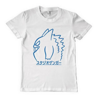 2025 Summer Pokémon Anime Gengar Kaiju 100% Pure Cotton Printed T-shirt Men Harajuku Loose Casual Versatile Short-sleeved Top