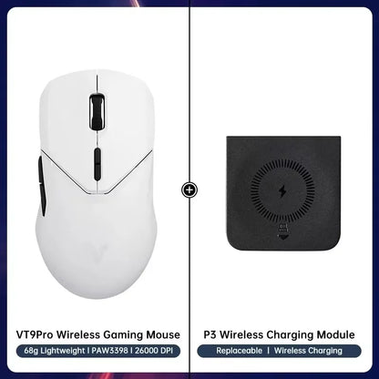Rapoo VT9PRO 4K Wireless Gaming Mouse Superlight 26000DPI 4KHz Polling Rate 0.25ms Response Time 180H BatteryLife PAW3398