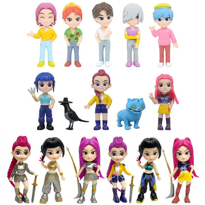 Hot Blind Box Anime K-Pops D-emon H-unters Girl Group RUMI MIRA ZOEY Figure Action Pvc Models Toy Ornament Gifts