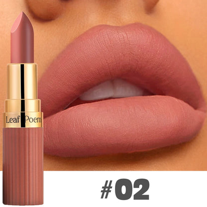 6 Color Matte Lipstick Velvet Dark Brown Lip Gloss Waterproof Lasting Pigments Makeup Nude Coffee Lip Stick Lips Makeup Cosmetic