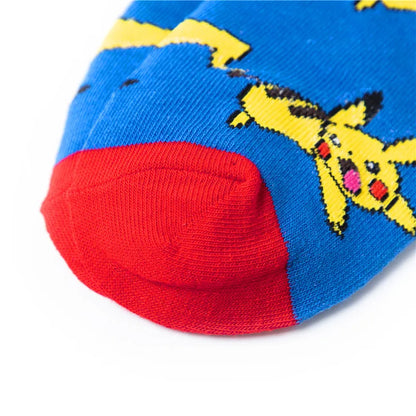 1/3/4 Pairs Pokemon Men's Fashion Trend Long Socks Cartoon Anime Figure Pikachu Eevee Gengar Unisex Athletic Harajuku Socks