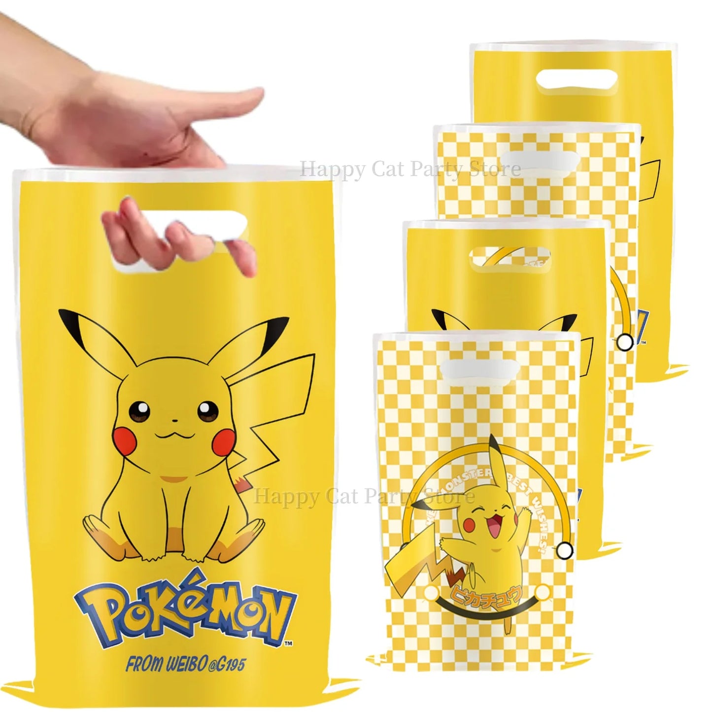 Pikachu Birthday Gift Bag Pokemon Figures Pokemon Gift Bag Pikachu Candy Bag Packaging Giveaway Party Favors Guest Pokemon Gift