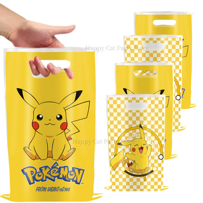 Pikachu Birthday Gift Bag Pokemon Figures Pokemon Gift Bag Pikachu Candy Bag Packaging Giveaway Party Favors Guest Pokemon Gift