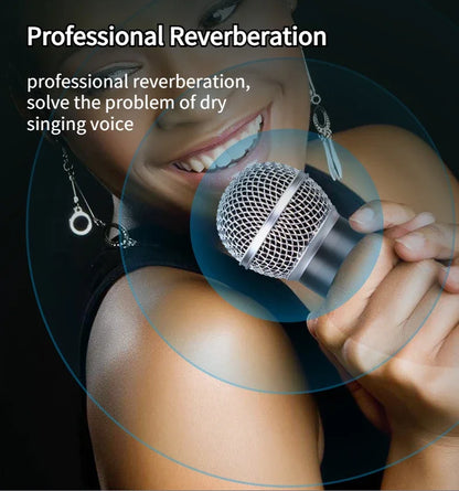 M50 Wireless Microphone DSP Anti-whistling Reverb Anti-whistling Reverb Bluetooth Microphone Singing Home Entertainment KTV