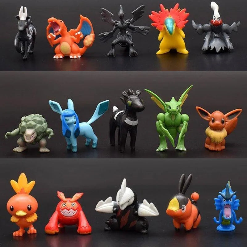 48/72/96/120/144pcs Pokemon Anime Action Toy Figures Doll Model Colletion Toys For Children