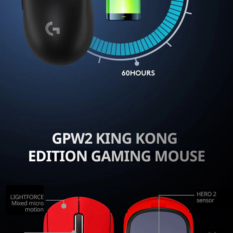 Logitech PRO X SUPERLIGHT 2SE/G304/M330 Dedicated gaming mouse,durable and drop-resistant,suitable for PUBG,LOL,and general use