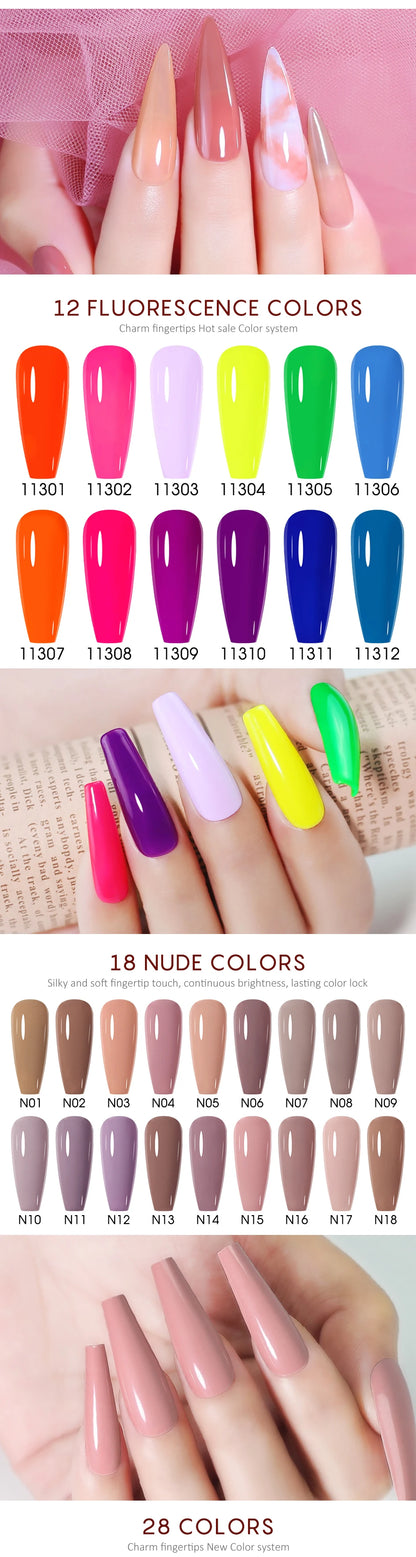NAILCO 15ml Brown Nails Art Red Color Gel Nail Polish Semi-permanent UV Gel Polish Coffee Manicure Chocolate Hybrid Nail Varnish